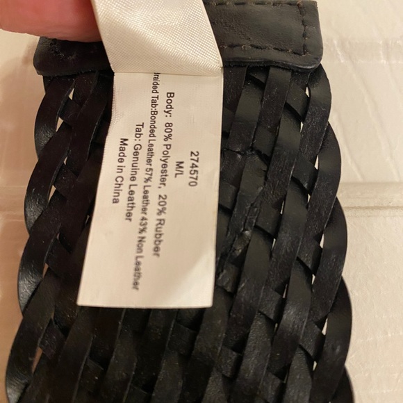 Mixed media belt Ann Taylor Loft black size medium nwt - Picture 5 of 5
